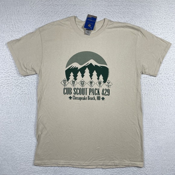 Boy Scouts Of America‎ Shirt Mens Large Chesapeake Beach Maryland Cub Scout Tee - Picture 1 of 10